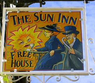 sun inn sign