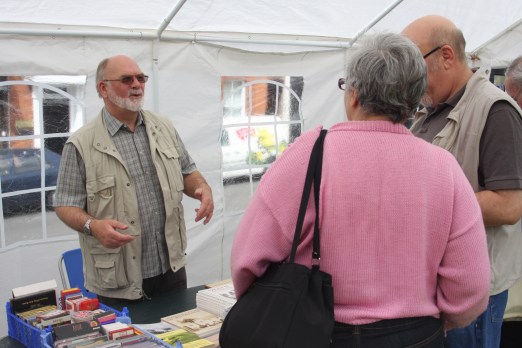 Allan Frost at the History Group stall Allan Frost at the History Group stall