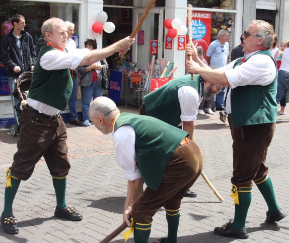 Morris dancers in the Square