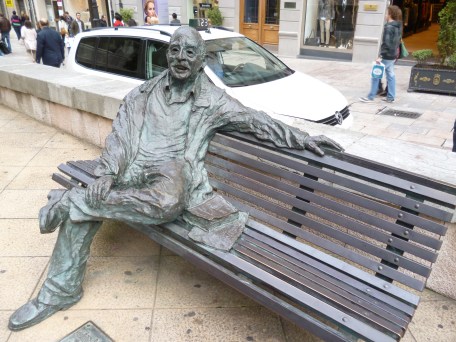 Man on a bench Man on a bench