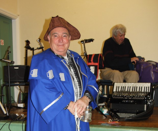Jerry's visit to the Christmas Ceilidh at Wrockwardine