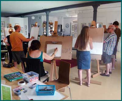 Art classes at One Walker Street, the old YCMA building