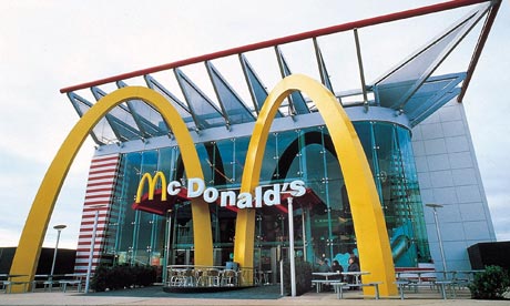 The rebuilt Charlton School, now McDonald's Academy... a controversial sponsor