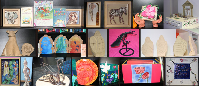 work by Madeley Academy students as part of a Mythstories project